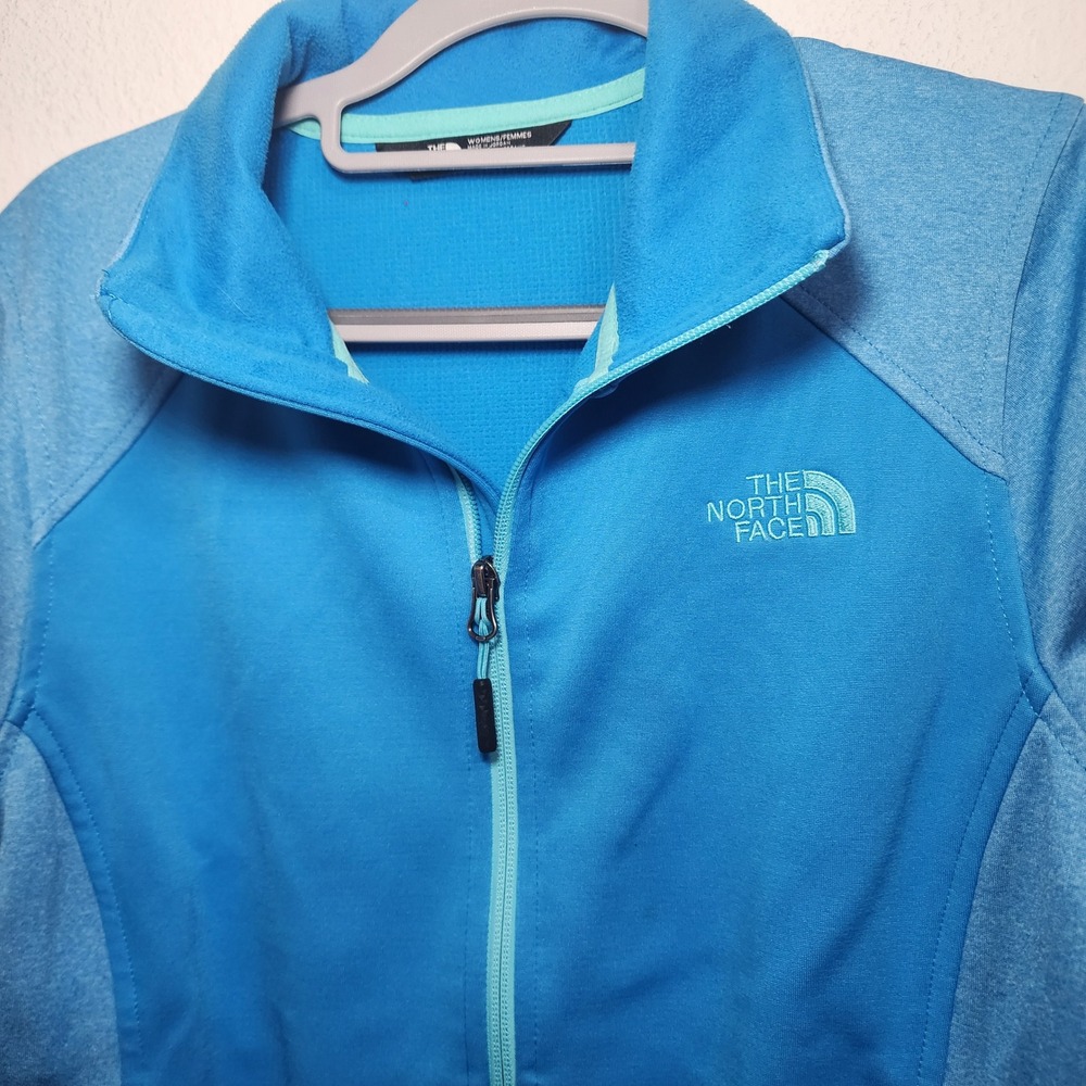 The North Face Womens‎ Blue Fleece Lined Jacket Full Zip M Medium - Picture 2 of 6